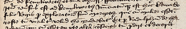 Medieval manuscrpt extract