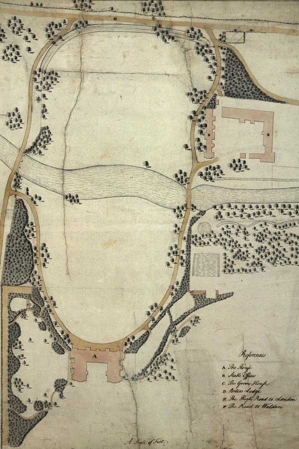 Capability Brown&rsquo;s 1762 design for the landscape at Audley End