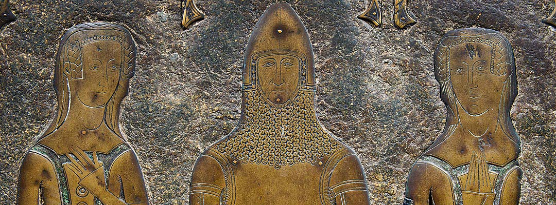 Memorial brass of John Hawley and his wives