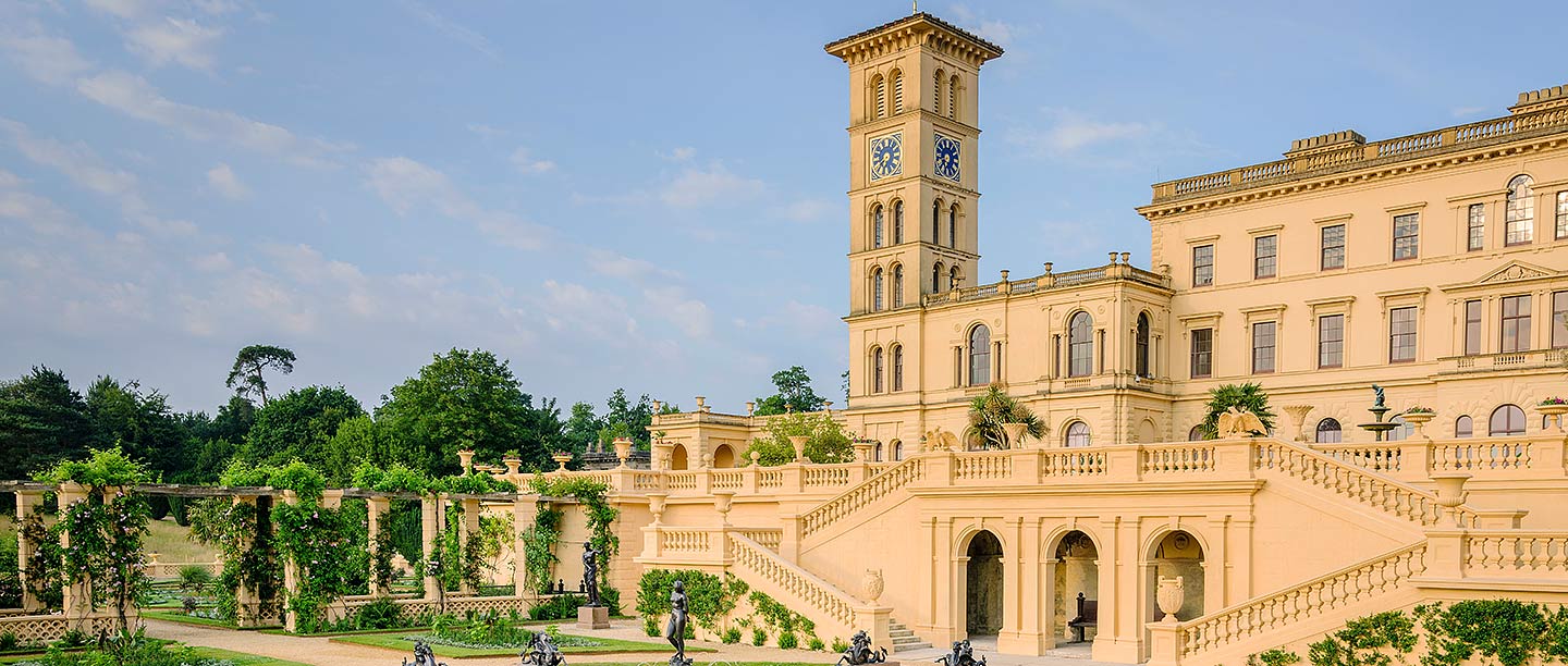 Osborne, Isle of Wight, seen from across the terrace