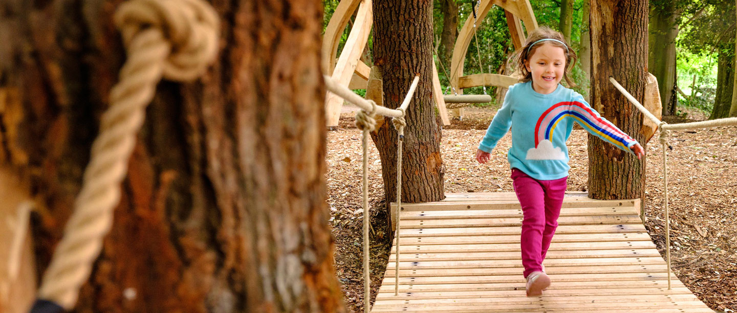 Image: A child plays at Walmer Castle and Gardens
