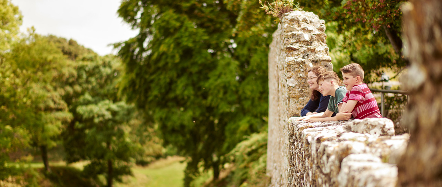 Image: Members at Carisbrooke Castle
