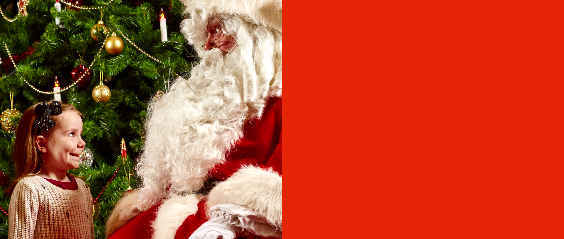 Image: children meet Father Christmas at Osborne, Isle of Wight