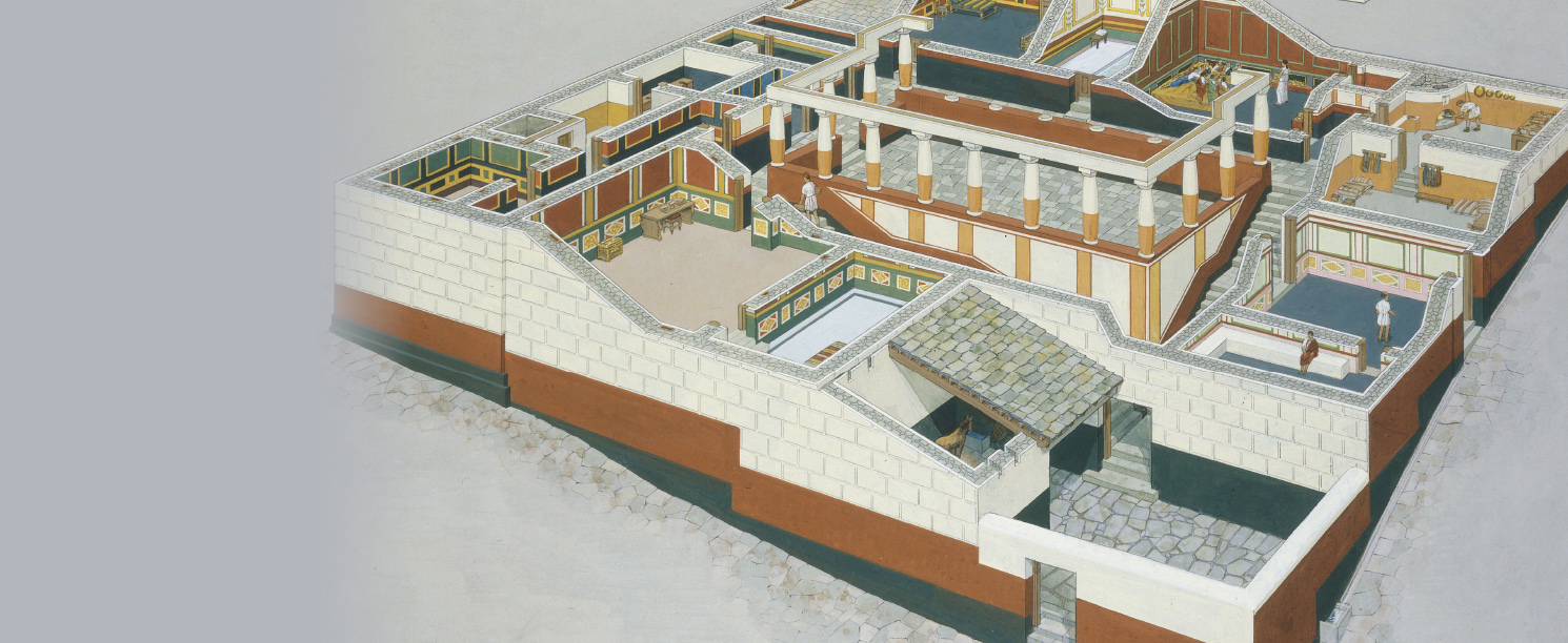 Illustration of Housesteads Roman Fort in Roman times