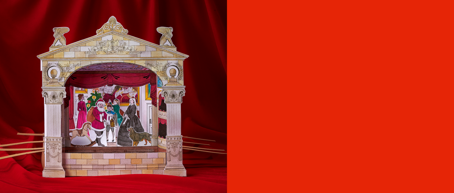 Image: A model of a Victorian-style toy theatre