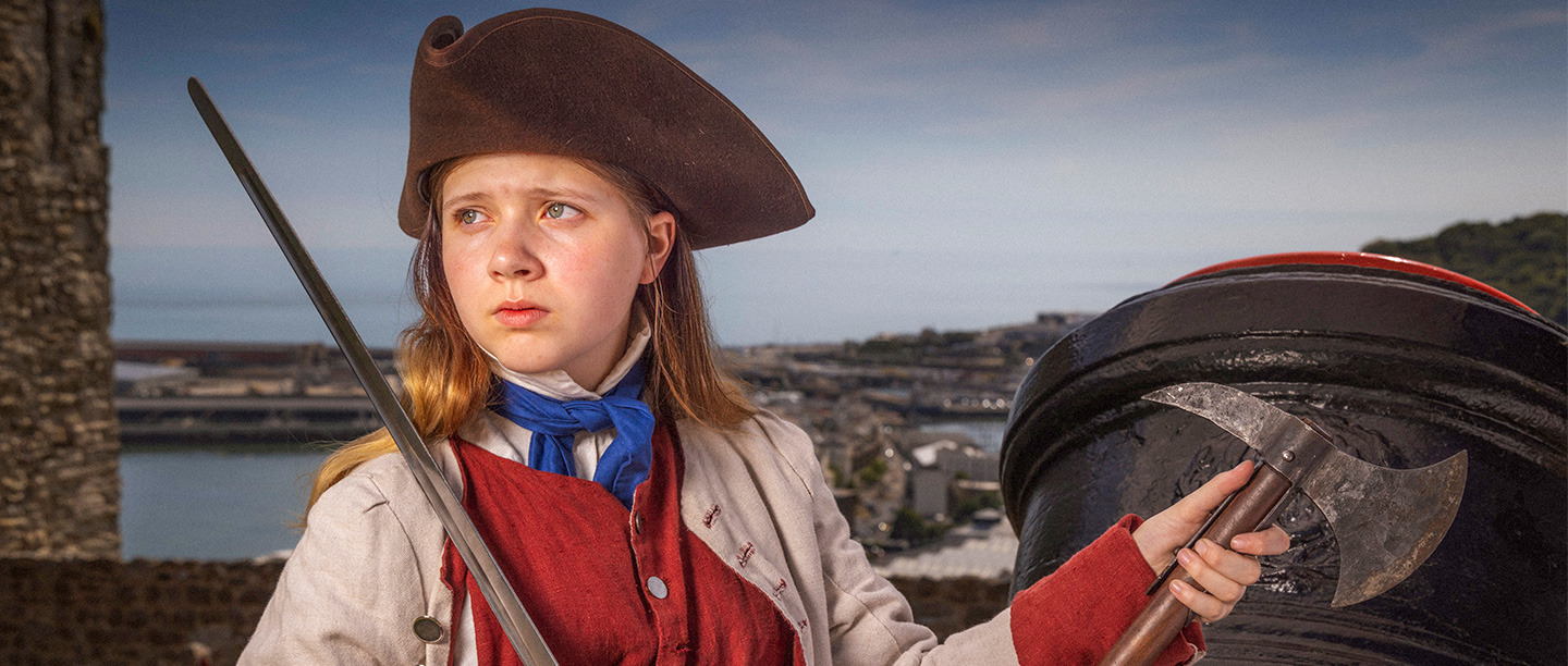 Image: female pirate re-enactor