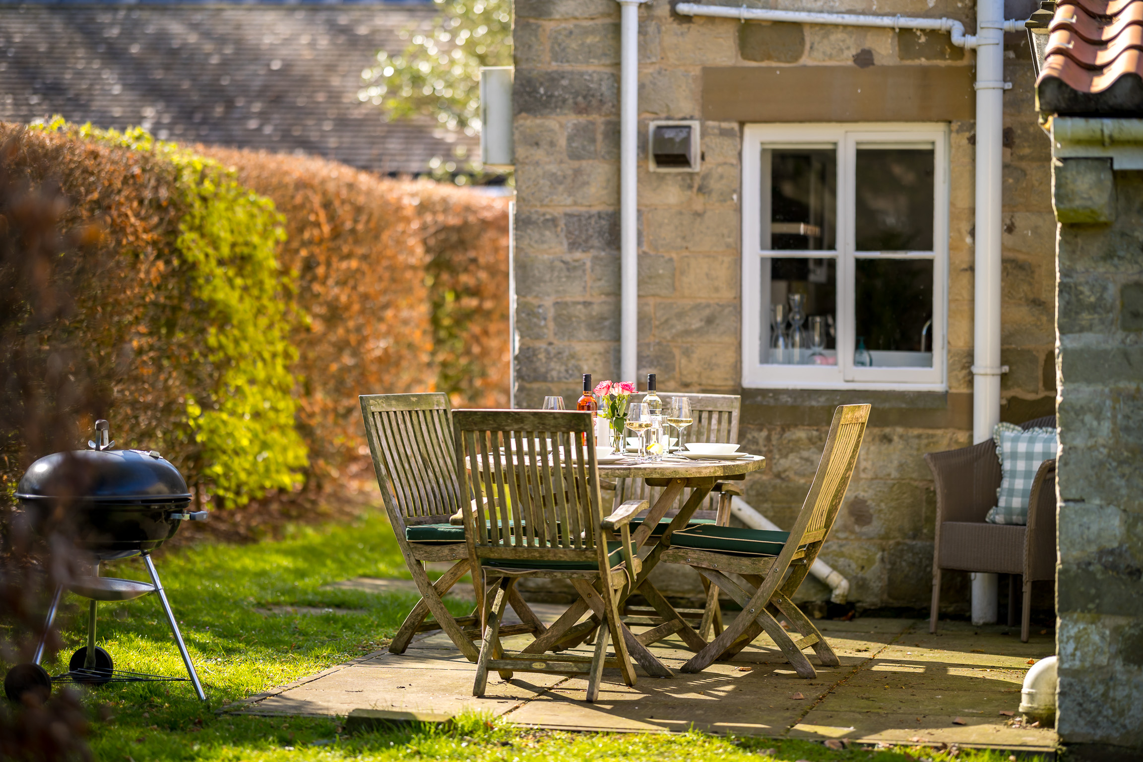 Outdoor private dining area