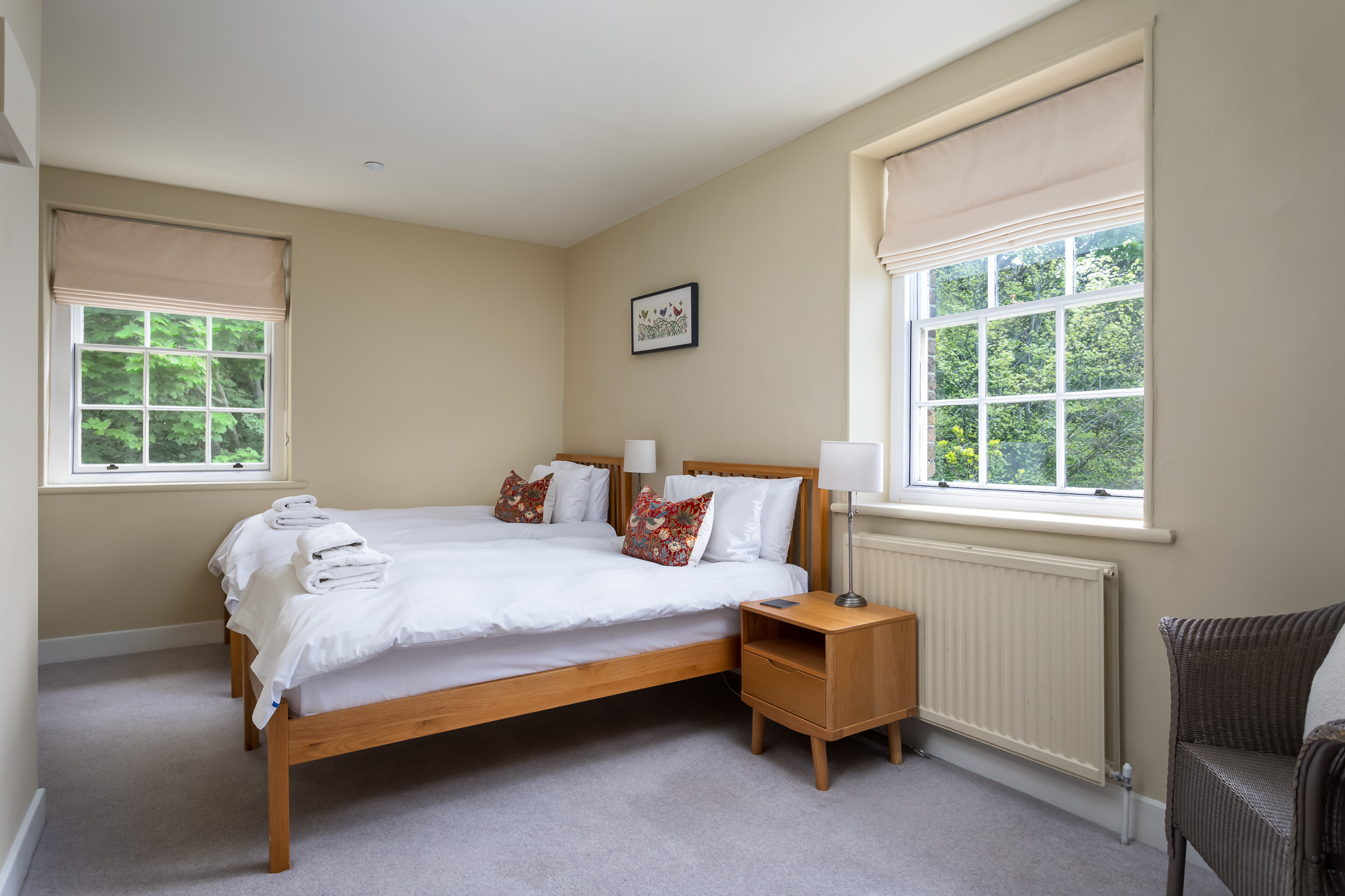 Twin bedroom,  first floor