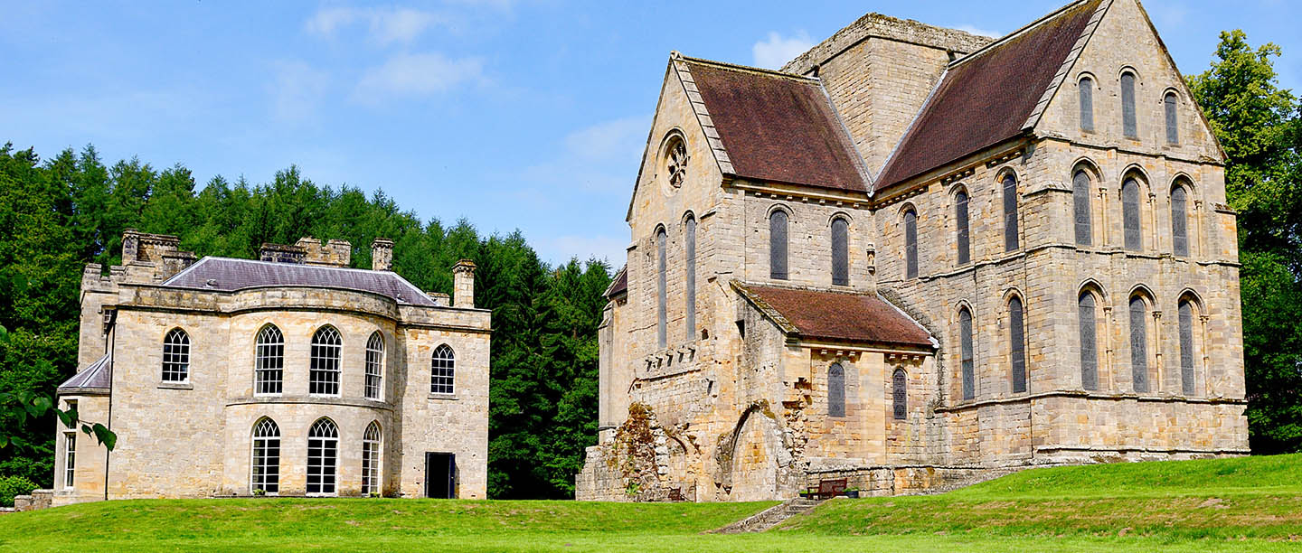 Brinkburn church and manor house