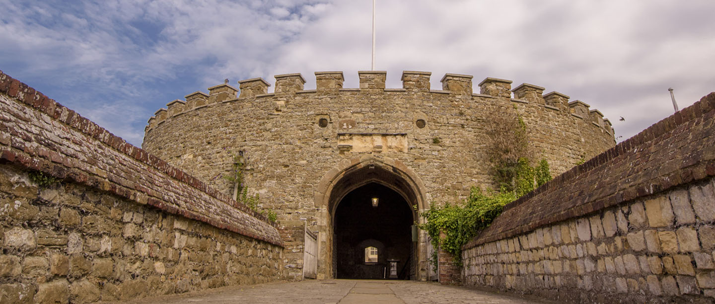The entrance of Deal Castle