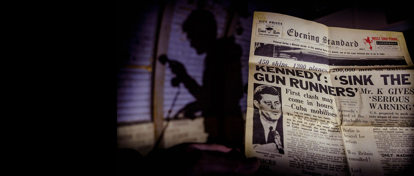 A scene within the Bunker at the height of the cold war.