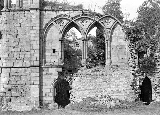The west range in the 1890s, photographed by Alfred Newton and Sons