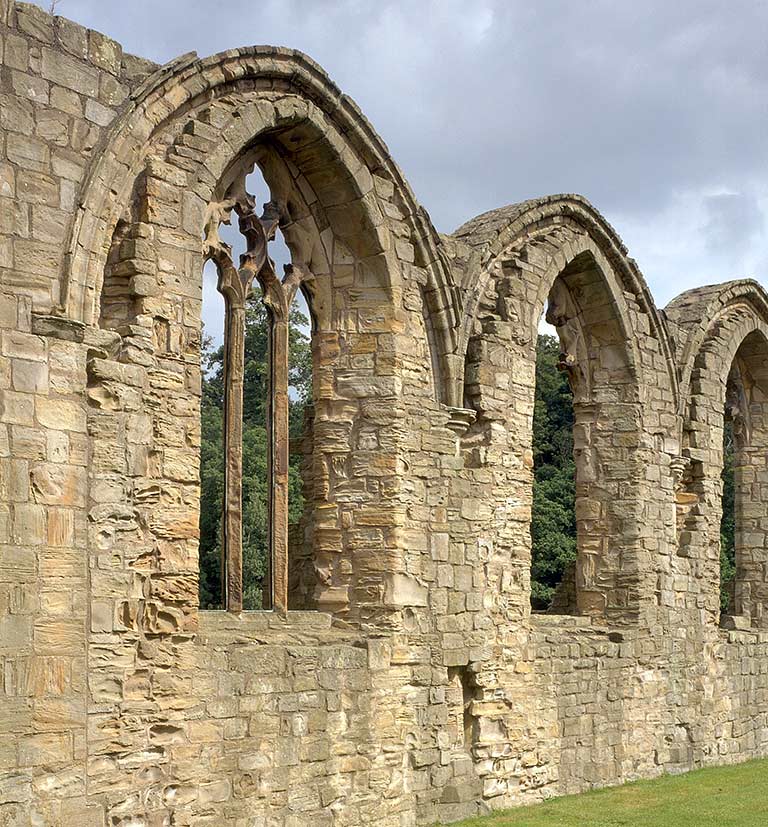 North wall of the choir