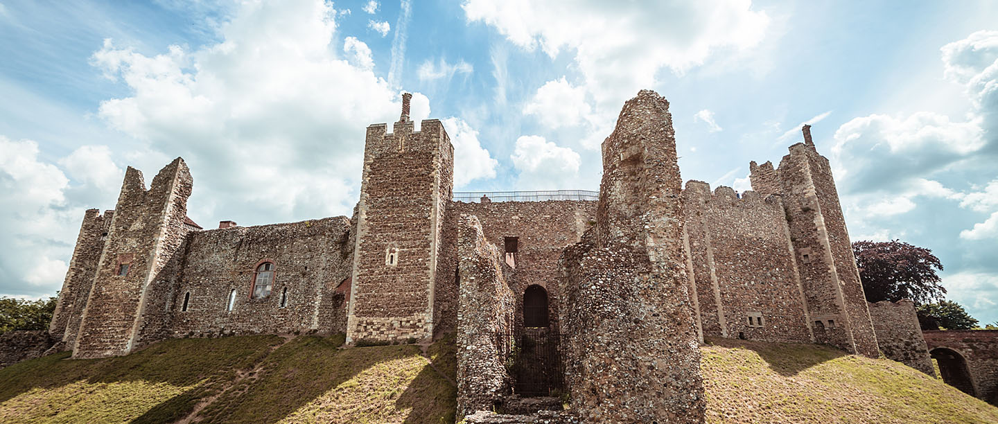 The high walls of Framlingham Castle