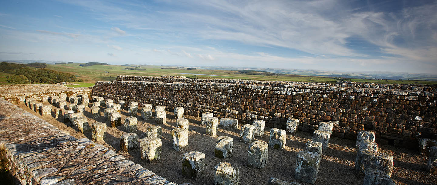 Remains of underfloor heating at Housesteads Roman Fort
