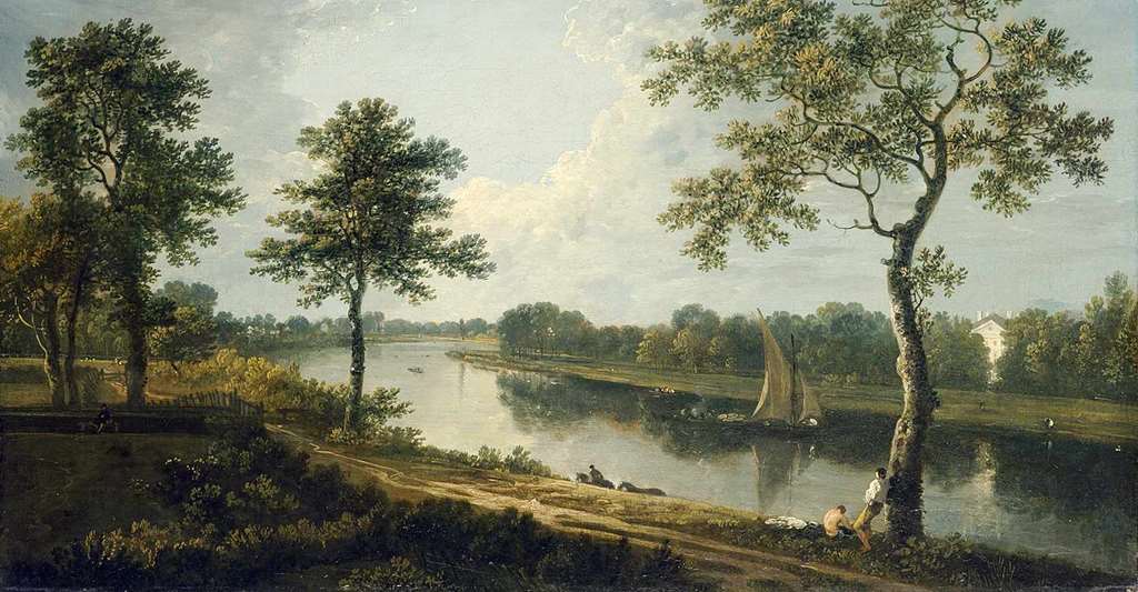 The Thames near Marble Hill, by Richard Wilson, c.1762