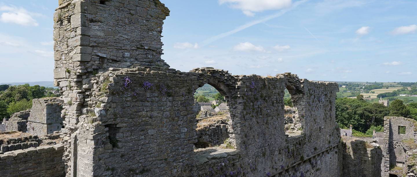 The ruins of Middleham Castle