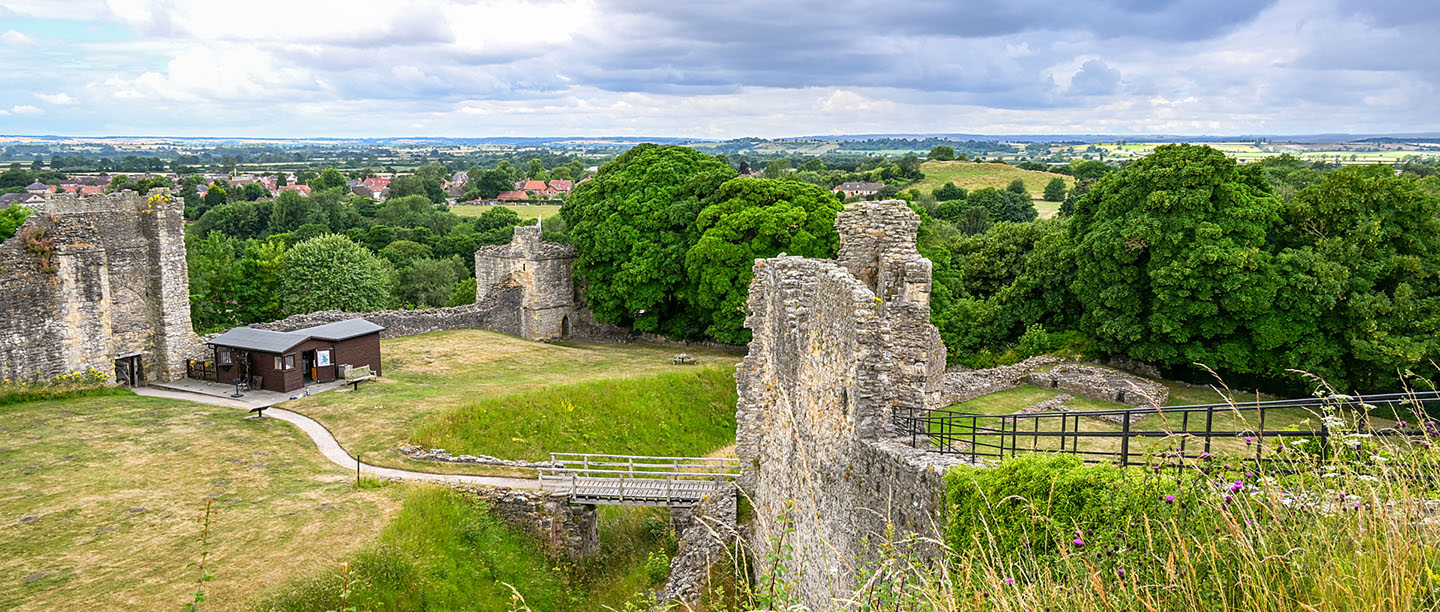 The ruins of Pickering Castle