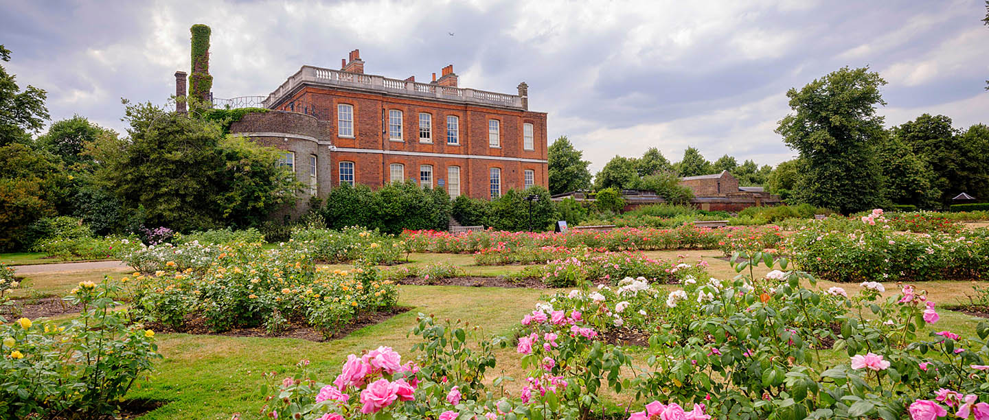 The garden at  the rear of Rangers House
