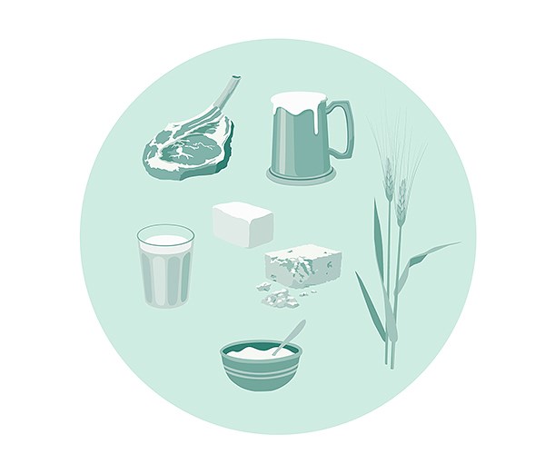 Types of food available in the Neolithic