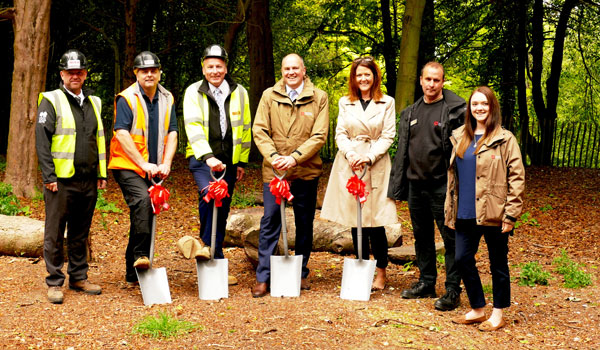 Walmer Castle management team pose with Walker Construction