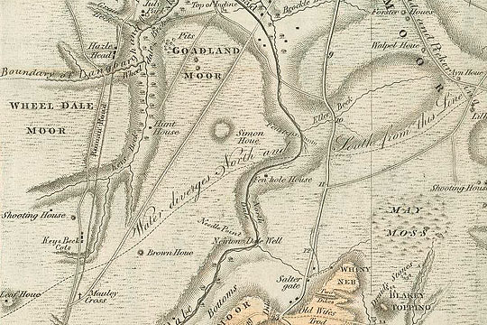 Detail from Robert Knox’s Map of the Country round Scarborough, 1821