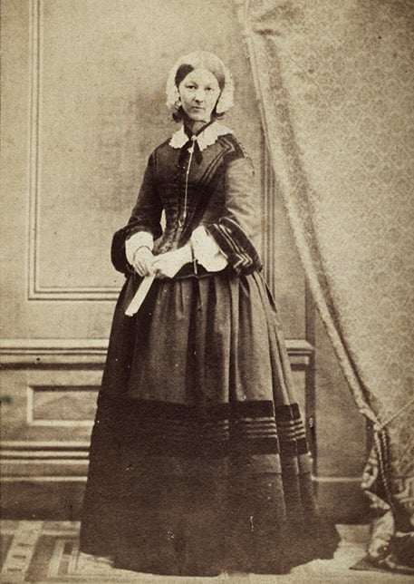 Arthur George Walker relied on photographs of Nightingale such as this studio portrait by CE Goodman from around 1858 Arthur George Walker relied on photographs of Nightingale such as this studio portrait by CE Goodman from around 1858